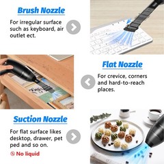 Hayousui 4.3Kpa Keyboard Vacuum Cleaner Mini：Handheld Computer Black
