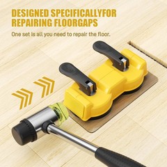 Plank Grabber Floor Fix Pro – 2pcs double-headed suction cups kit, Yellow