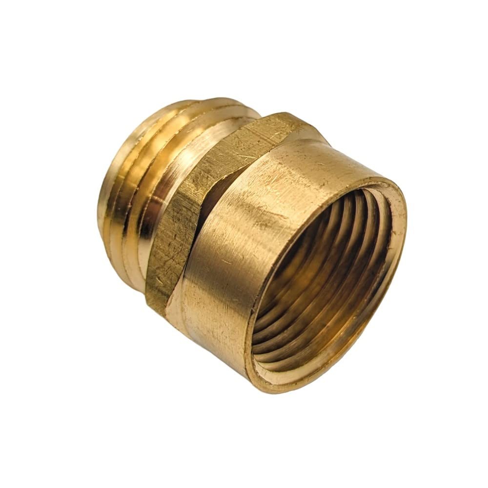 GRIDTECH Brass Garden Hose Adapter Fitting, 3/4” NPT Female 3/4 inch,