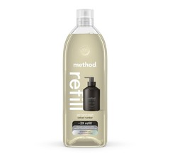 Method Gel Hand Soap Refill, Vetiver + Amber, 34 34 Fl Oz (Pack of 1), Clear