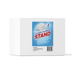 Impresa Laundry Detergent Stand – 2-Pack White Drip Catcher Liner Laundry
