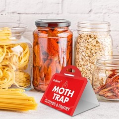 Pantry Moth Traps 10-Pack Safe and Effective for Food Clothing- Glue Red