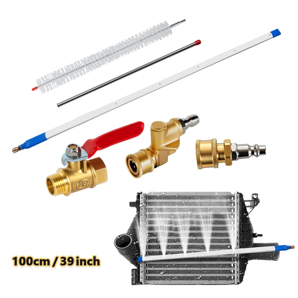 Radiator Cleaning Wand Kit,Radiator Cleaner Tool with 5 Spray Nozzles 4500 PSI