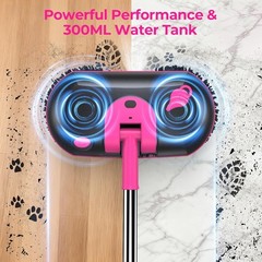Scrubwiz Electric Spin Sprayer Water Mop 300Ml Tank Cordless Self-Propelled NEW!