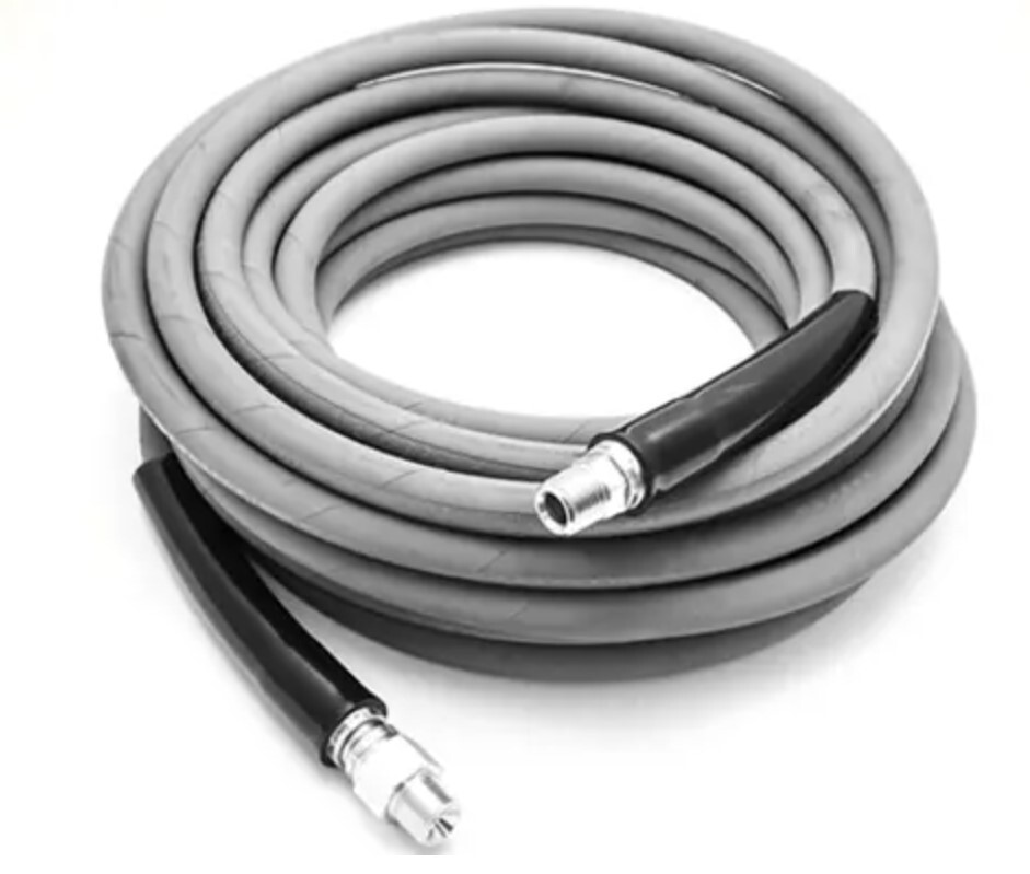 100 ft 3/8″ Gray Non-Marking 4000 psi Pressure Washer Hose HOT WATER 100′ Foot