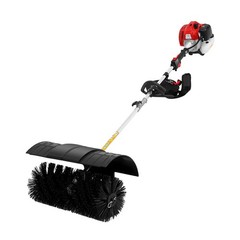 Heavy Duty 2.3HP Power Sweeper 52cc Handheld Gas Powered Broom Snow Dirt Walkway