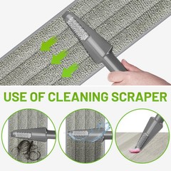 IOPRETTY Spray Mop for Floor Cleaning – Wet Dry Hardwood Medium, Gray Green