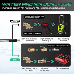 47″ & 24″ Radiator Cleaning Wand 2-Piece Set – 4500 PSI 47″ and 24″, silvery