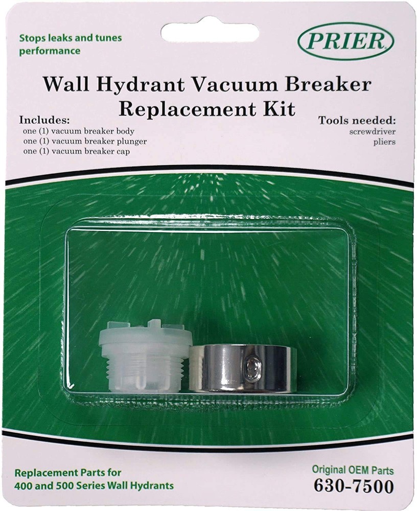 Prier 630-7500 Vacuum Breaker Service Parts Kit – 2 Pack 1/2 inch, Silver