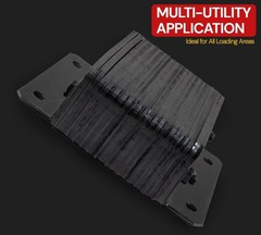 14″x12″x4.5″Viking Laminate Rubber Dock Bumper for Truck Loading Dock Protection