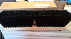 Janico Push Broom Head: 14″ Wide, 3″ Bristle Trim Length BRISTLES