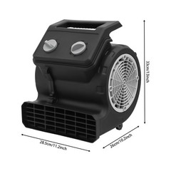 Air Mover Floor Dryer 3 Speed 250W Industrial Floor Blower Carpet Drying Fan US