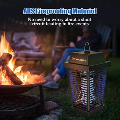 4500V Solar Bug Zapper Outdoor, Mosquito Zapper Waterproof Electric Fly Zapper N