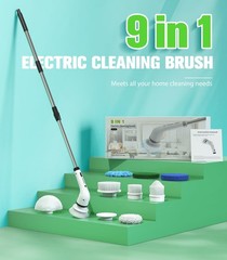 Electric Spin Scrubber For Cleaning Cordless Ipx5 Waterproof Shower Scrubber Bru