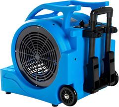 High-Power 3-Speed 1HP Air Mover Dryer with Wheels – 4000+ CFM (Blue)