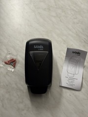 Cintas Sanis Soap Dispenser (BLACK) New Open Box **NO KEY** Push