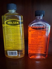 Milsek Furniture Polish and Cleaner with Lemon & Orange Oil Two 12 Oz Bottles