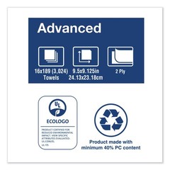 Tork 101293 9.13 x 9.5 2-Ply Multifold Paper Towels – White (3,024/Carton) New