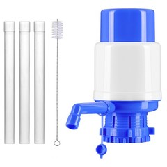 Water Bottles Dispenser Blue Manual Hand Pressure Drinking Fountain Bluee