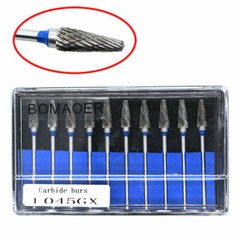 NEW 10PCs Dental Lab Tungsten Carbide Bur Polisher Drill Cutter HP Shank L045GX