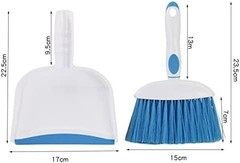 Broom Dustpan Brush Small Dust pan: and 1pcs, Light Green