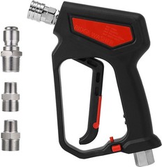 RIDGE WASHER Pressure Washer Gun 5000 PSI, 12 GPM, Short Swivel, Black