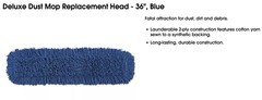 Uline 36-inch Infinity Twist Dust Mop Replacement Head, Model S-7120, Blue, NEW
