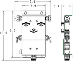 Foaming Dispensing Unit, Meat Room Spray Cleaning Proportioner, 8057