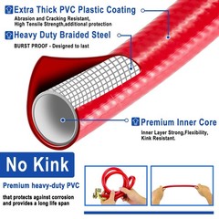 6 FT Washing Machine Hoses with 90 Degree Elbows 6FT-90 Degree, Blue