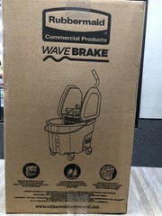 Rubbermaid Commercial Fg757788yel 8 3/4 Gal Wavebrake Down Press Mop Bucket And