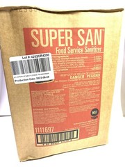 2-Gallons Super San SnapPac Food Service Sanitizer Restaurant Kitchen Cleaner