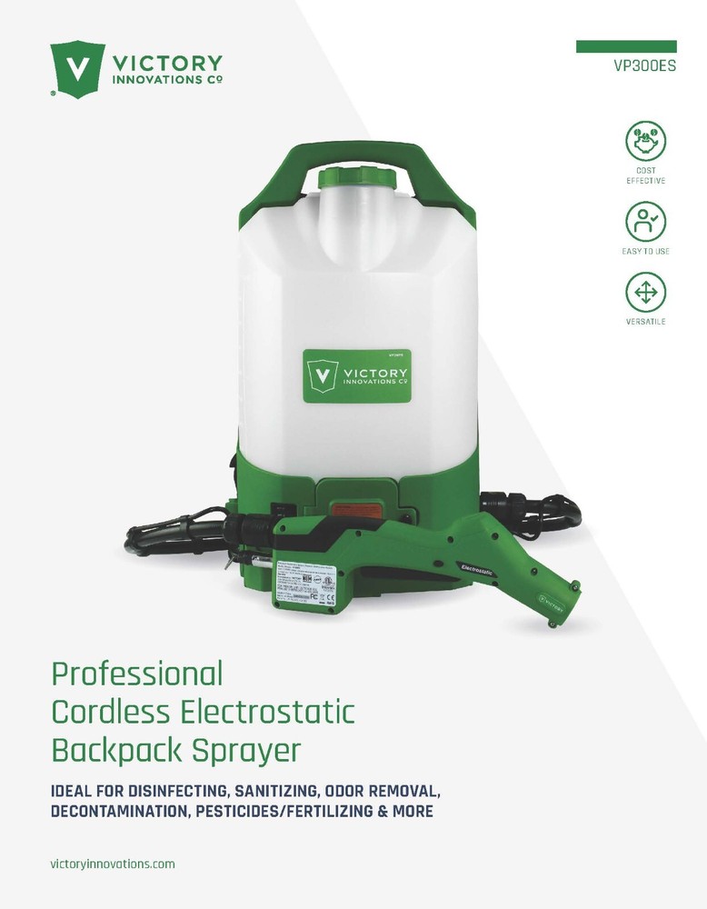 Victory Electrostatic Backpack Sprayer VP300ES