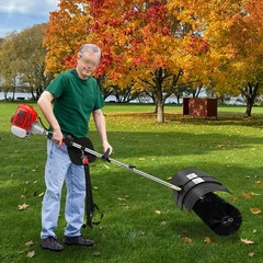 52CC Gas Power Nylon Brush Broom Sweeper Artificial Grass Driveway Turf Clean