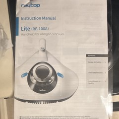 Raycop Lite RE-100AWH Handheld UV Allergen Vacuum, Bagless Corded Electric