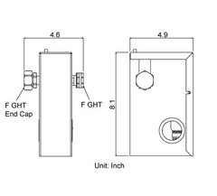 Single Spray Bottle Proportioner Chemical Dispenser, 8168SS