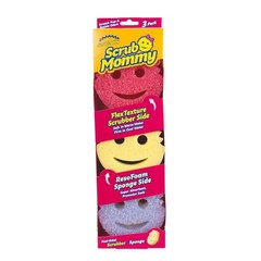 3 Pack Scrub Mommy Sponges Scrub Daddy Non-Scratch Cleaning Sponge Set