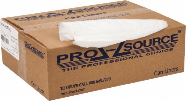PRO-SOURCE 45 Gal 0.6 mil Household/Office Trash Bag 40″ Wide x 46″ High, Clear