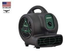 1/6 HP 700 CFM Air Mover Compact 3-Speed 4-Angle Industrial Floor Room Dryer
