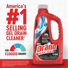 Drano Max Gel Drain Clog Remover & Cleaner, Fast-Acting 32 Fl Oz (Pack of 1)