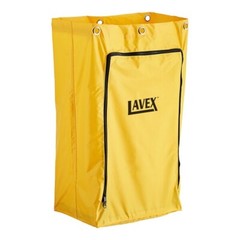 Standard Yellow Janitor Cart Replacement Vinyl Bag with Zipper 25-Gal