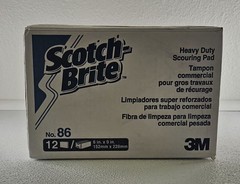 3M 12 – SCOTCH-BRITE NO. 86 HEAVY DUTY SCOURING PAD 6″ X 9″