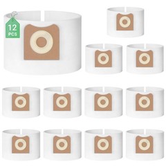 Zibopon VF3501 Dust Bags 12 Pack, Fit for ridgid vf3501 vacuum bags(white)