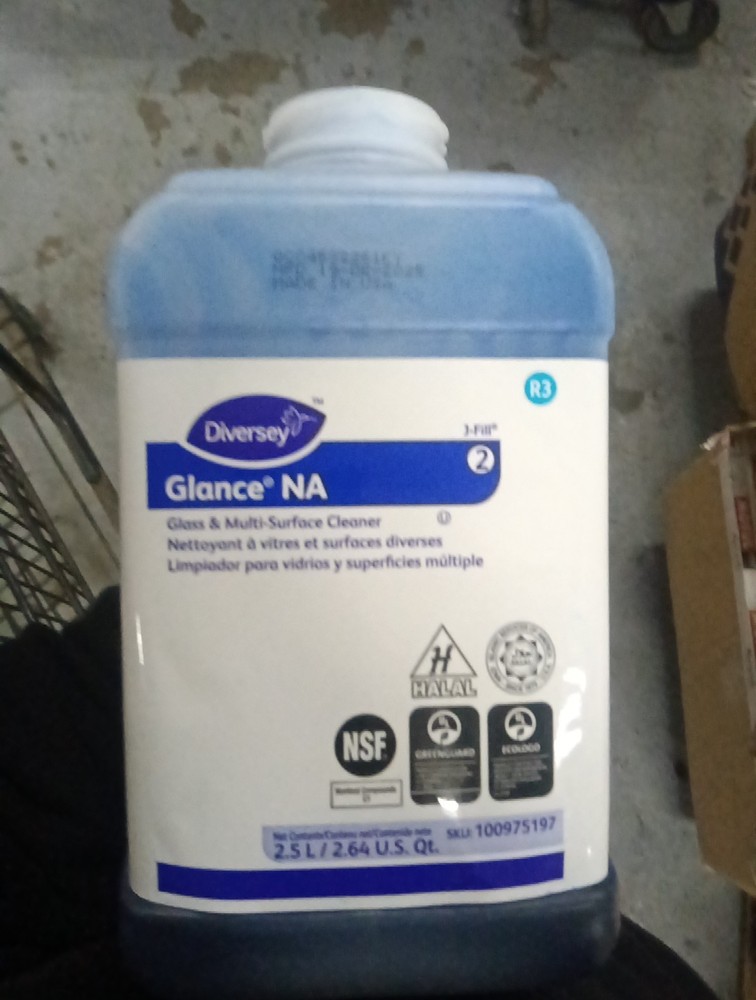 Diversey Glance NA Glass & Multi-Surface Cleaner 2.5L, 158, TR