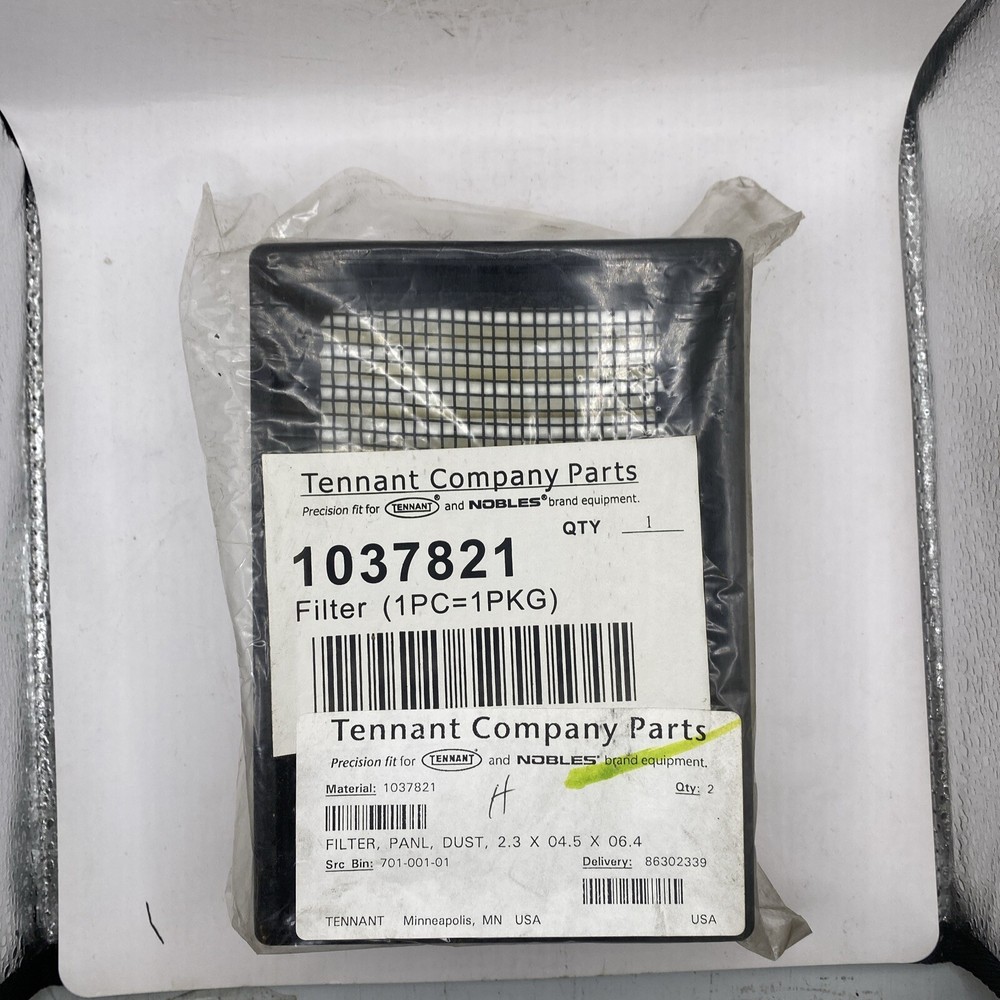 TENNANT 1037821 Dust Panel Filter 12H363
