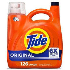 Tide Liquid Laundry Detergent, Original Scent, 126 158 Fl Oz (Pack of 1)