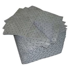 Oil-Dri-Sorbent Pad, 23 gal, 15 in x 19 in, Universal, Gray, Polypropylene|16493