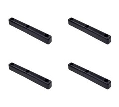 4 Pack 16″x2″x2″ Rectangular Rubber Dock Bumper with 3 Holes Impact Resistant