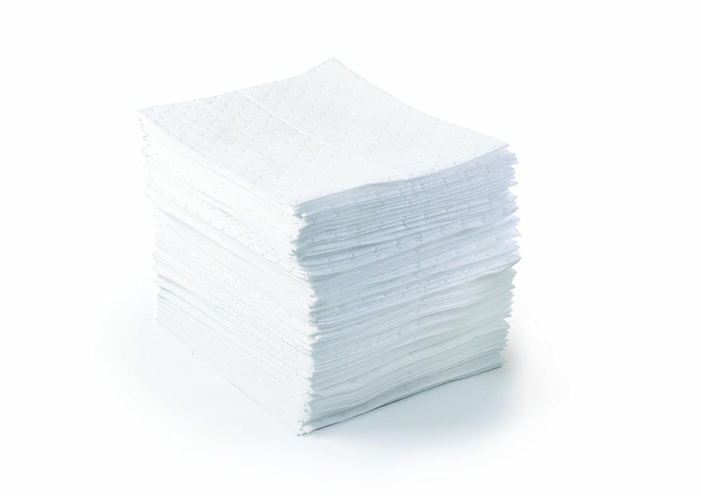 Brady SPC BPO500 15″ x 17″ Light Weight Economical Oil Only Absorbent Pads – 100