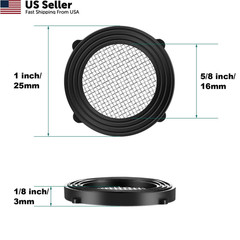 Tatuo 35 Pack Garden Hose Washers Rubber Seals, Self Locking Black
