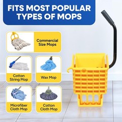 Plastic Prince Mop Wringer Only Side Press Only, Yellow